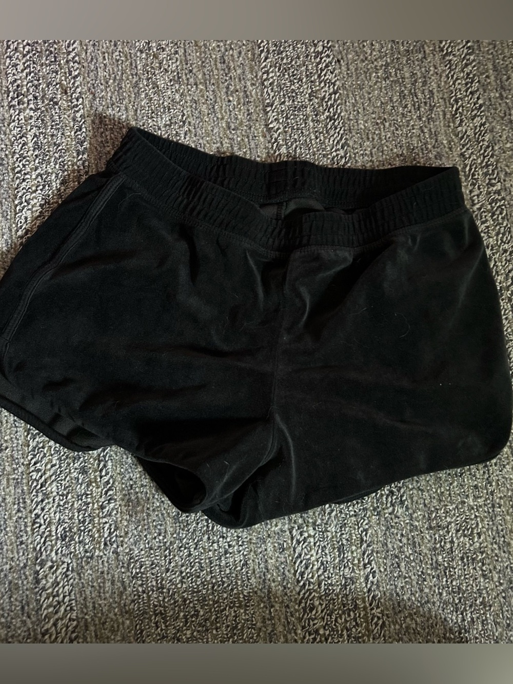Hollister Black Velvet Booty Shorts